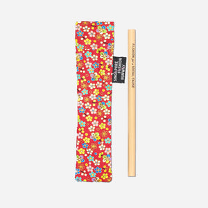 Assorted Prints Straw Pouches