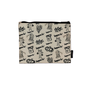 Singapore Lah! Zip Pouch (Canvas)