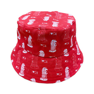 I Love SG Merlions Bucket Hat